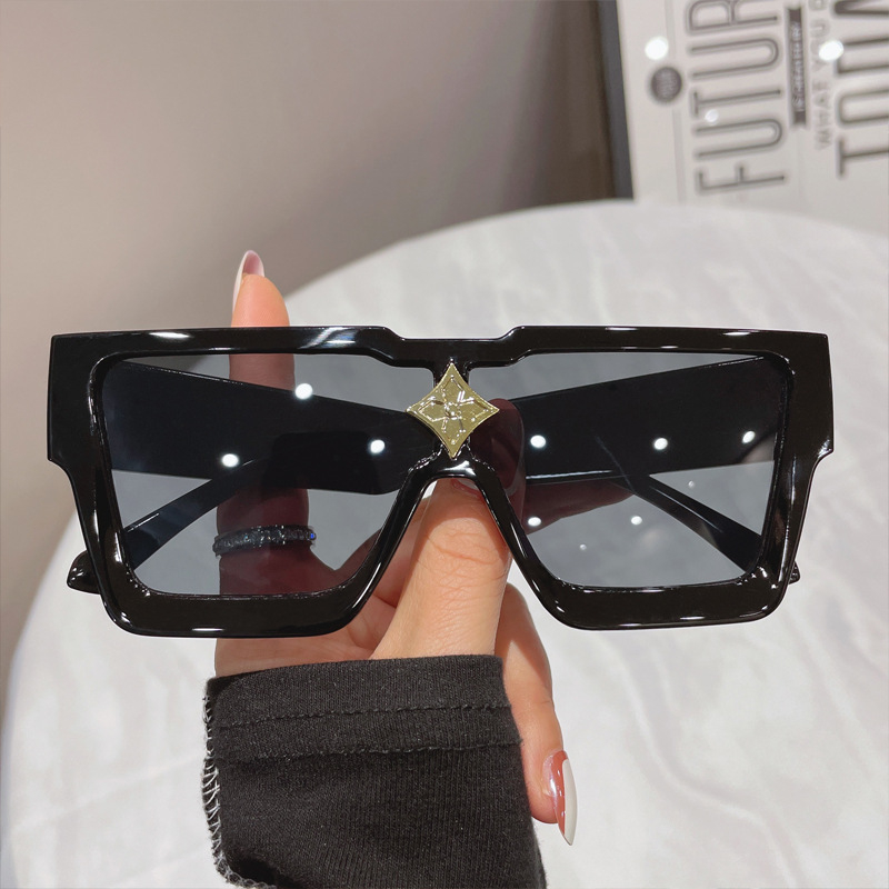 Kính Mát Gọng Vuông Oversize Thời Trang Hàn Quốc Cho Nam Nữ