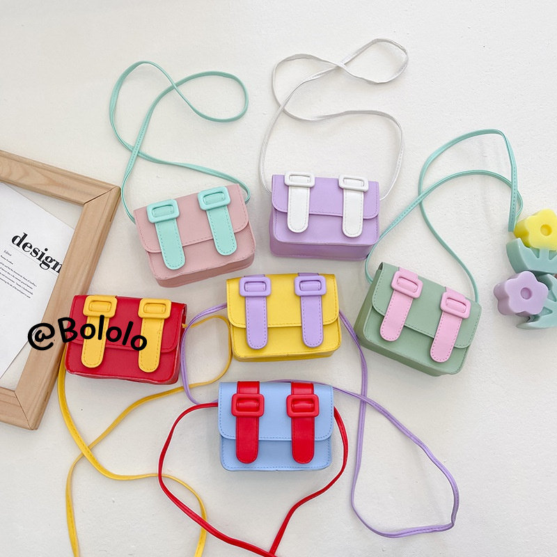Bololo Túi Đeo Chéo Phong Cách Công Chúa Nhỏ Thời Trang Hàn Quốc Mới Cho Bé Gái