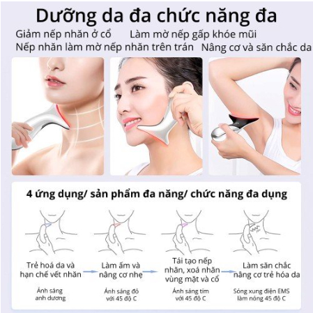 [Hàng mới về] Máy Nâng Cơ Mặt Máy Massage Nâng Cơ Mặt -Máy nâng cơ mặt,cổ,máy massage mặt chống nhăn và trẻ hóa làn da, Thiết Bị Mát Xa Da Mặt 3 Màu LED,Làm Chậm Quá Trình Lão Hóa, Làm Sạch Thu Nhỏ Lỗ Chân Lông