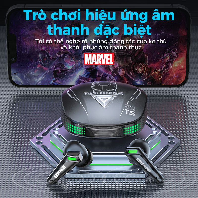 Tai nghe Bluetooth Lenovo XT85 Disney Mavel Tai nghe gaming không dây Bluetooth 5.3 Âm Thanh Nổi Tai Nghe Nhét Tai Không Dây Có Mic