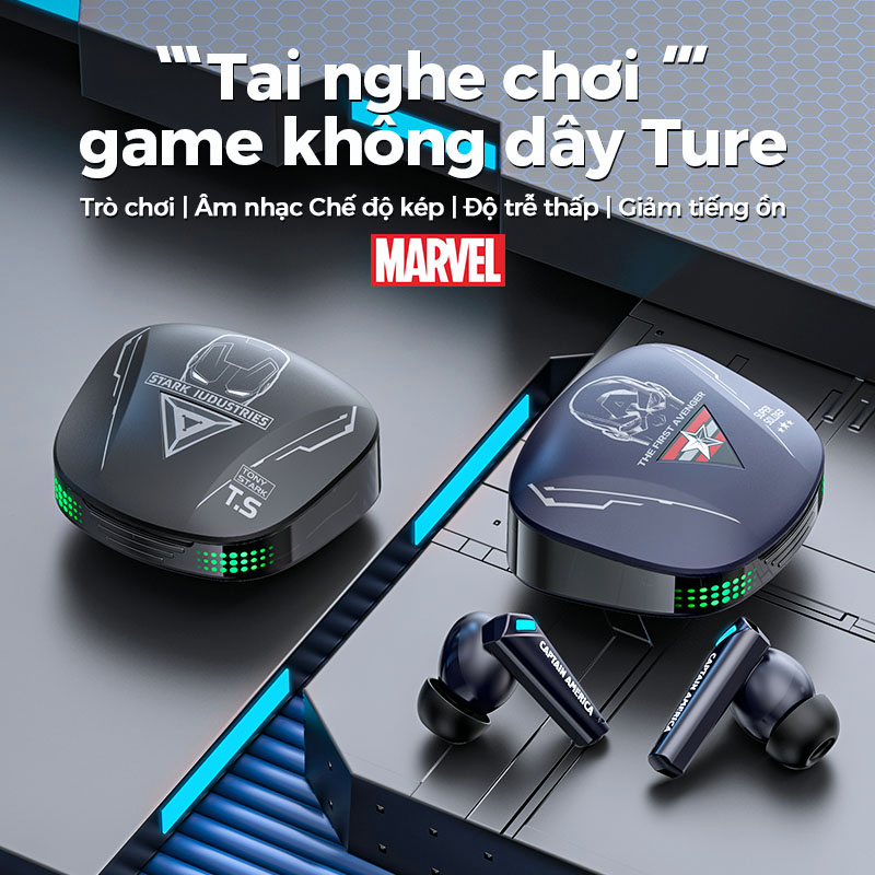 Tai nghe Bluetooth Lenovo XT85 Disney Mavel Tai nghe gaming không dây Bluetooth 5.3 Âm Thanh Nổi Tai Nghe Nhét Tai Không Dây Có Mic