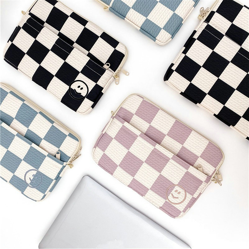 Túi đựng máy tính xách tay ins túi đeo vai kẻ sọc túi đeo chéo cho ipad 10 11 13 inch