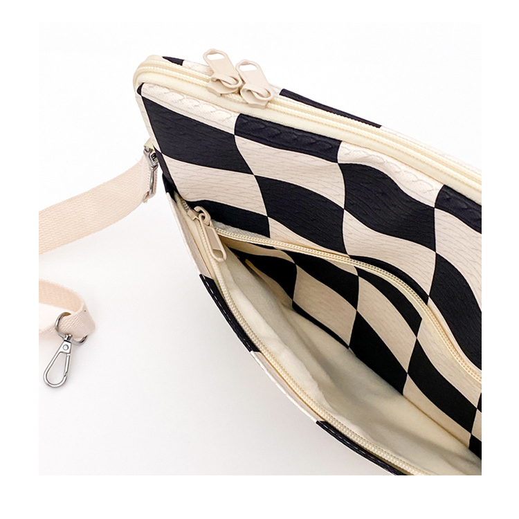 Túi đựng máy tính xách tay ins túi đeo vai kẻ sọc túi đeo chéo cho ipad 10 11 13 inch