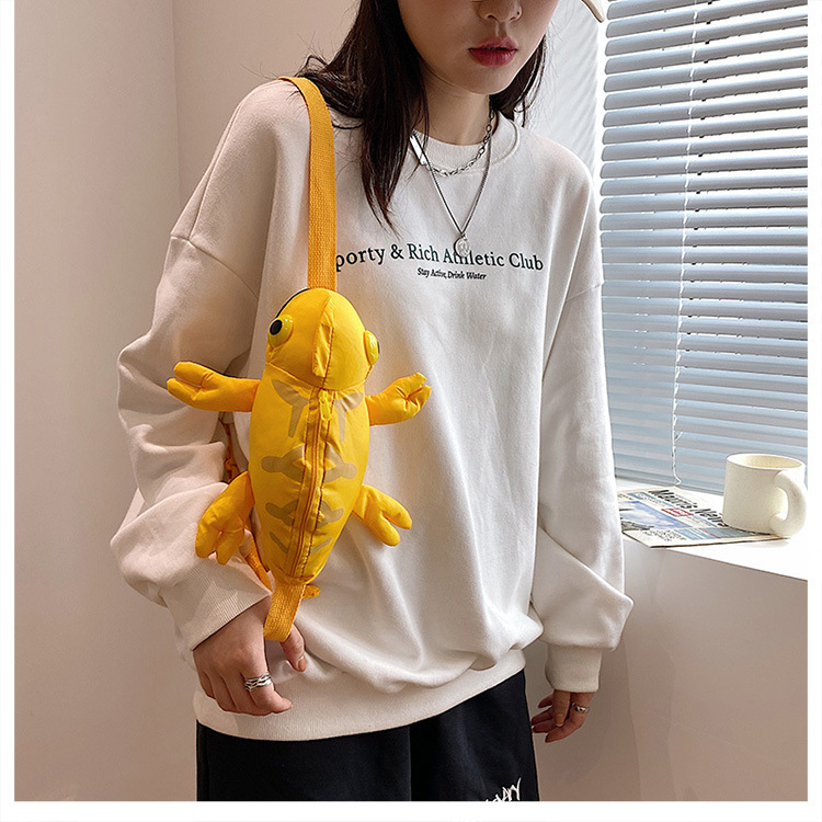Túi Đeo Chéo Hình Tắc Kè Hoa Hoạt Hình Độc Đáo Cho Bé