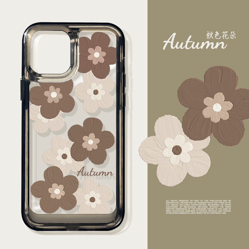 Ốp Điện Thoại DecoPhone Acrylic tpu acrylic Hình Hoa Mùa Thu Cho iphone 6 6s 7 8 plus x xs max se 11 12 13 14 15 pro max plus