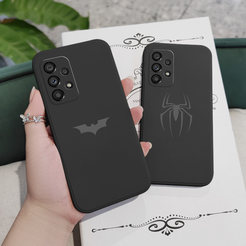 Ốp Điện Thoại Silicon Dẻo Họa Tiết Spiderman Batmans Cho Samsung Galaxy A73 A53 A33 A23 4G 5G