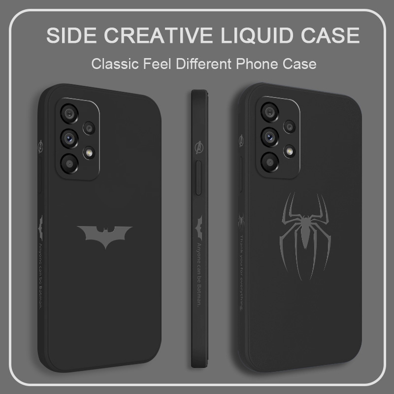 Ốp Điện Thoại Silicon Dẻo Họa Tiết Spiderman Batmans Cho Samsung Galaxy A73 A53 A33 A23 4G 5G