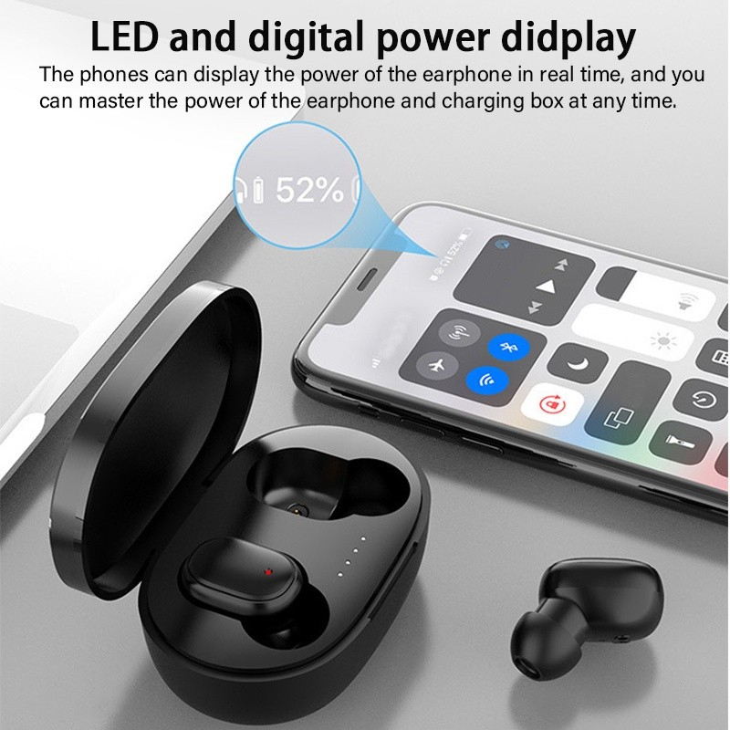 Tai Nghe Không Dây A6S TWS Bluetooth 5.0 Điều Khiển Âm Thanh Stereo Với Hộp Sạc Cho Điện Thoại Thông