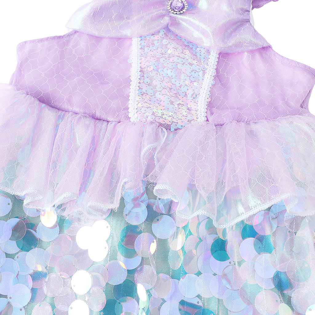 Đầm Đuôi Cá Đính Kim Sa Hóa Trang Công Chúa Nàng Tiên Cá Halloween Cho Bé Gái