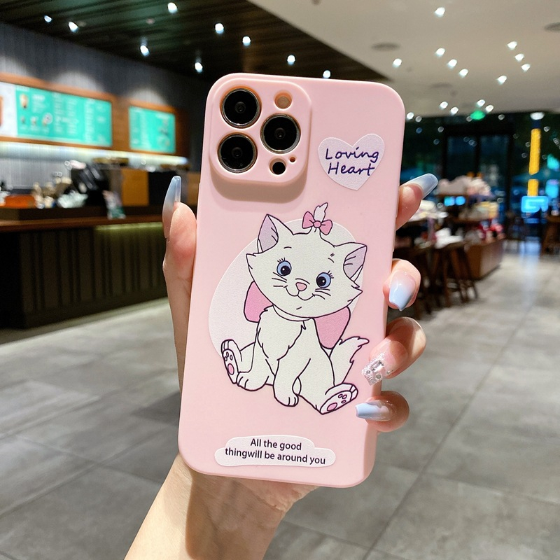 Ốp Điện Thoại Dẻo Họa Tiết Hoạt Hình Chú Mèo Dễ Thương Cho iphone 15 14 13 12 mini 11 pro max 6 6s 7 8 plus x xs max xr se 2020