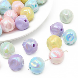 Chuỗi hạt cườm nhiều màu sắc kích thước 16mm dùng làm móc khóa diy