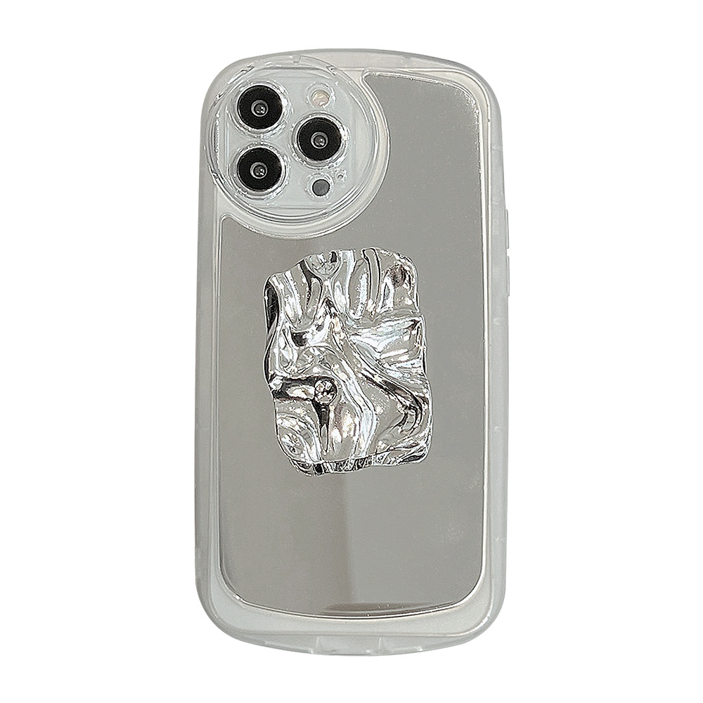 Ốp Điện Thoại Mặt Gương Bảo Vệ Chống Rơi Có Giá Đỡ Mẫu Mới Cho iPhone 14 Plus Pro Max 13 12