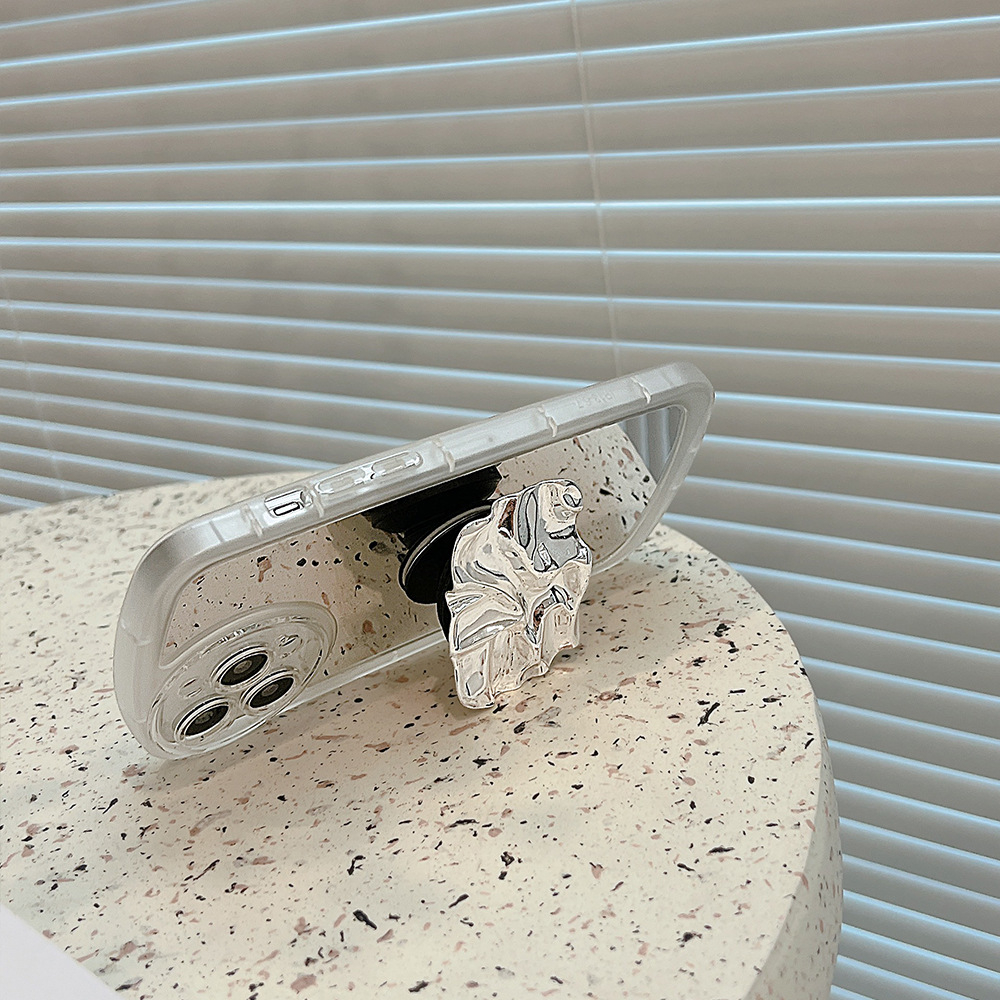 Ốp Điện Thoại Mặt Gương Bảo Vệ Chống Rơi Có Giá Đỡ Mẫu Mới Cho iPhone 14 Plus Pro Max 13 12