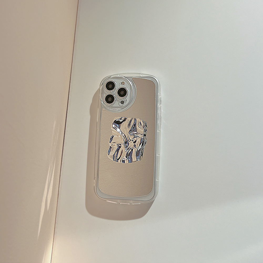 Ốp Điện Thoại Mặt Gương Bảo Vệ Chống Rơi Có Giá Đỡ Mẫu Mới Cho iPhone 14 Plus Pro Max 13 12