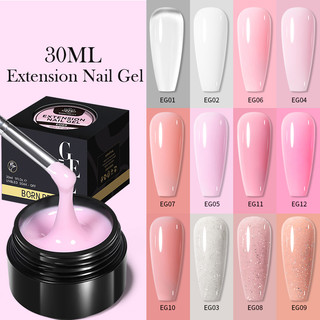 Sơn móng tay gel uv trong suốt born pretty gel móng tay mở rộng 30ml
