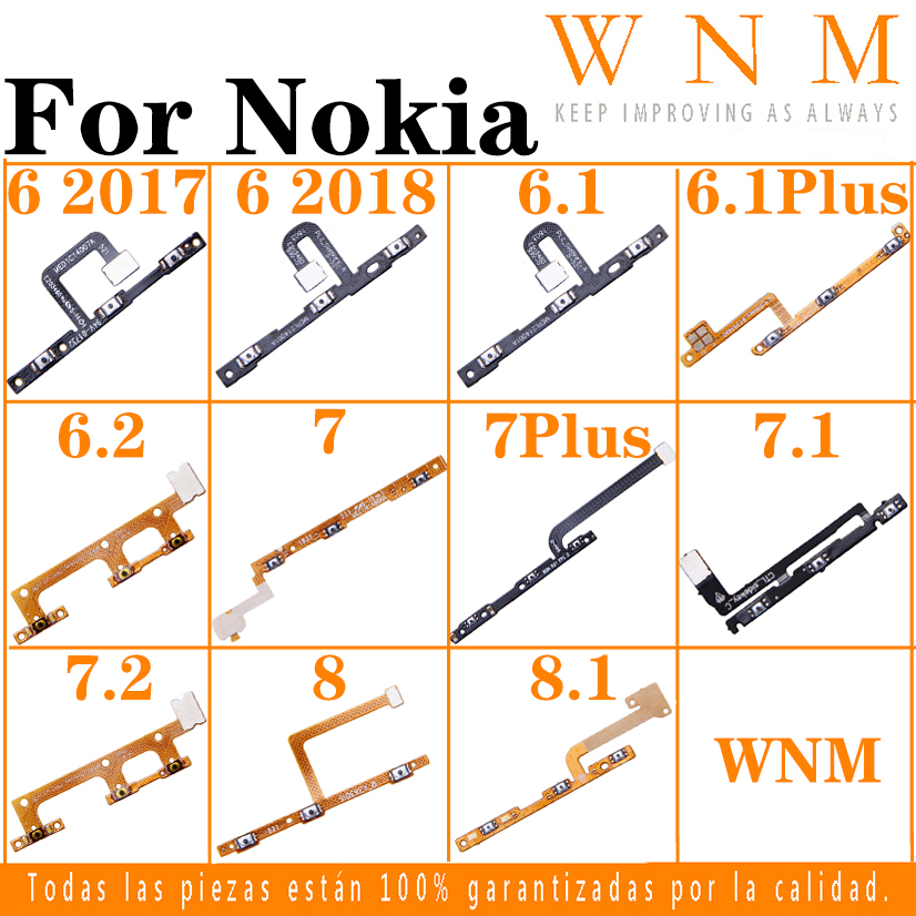 Bo Mạch Nút Âm Lượng Có Dây Cáp Thay Thế Cho Nokia 7 6.1 Plus 8 8.1 7.1 7.2 6.2 6 2017 2018