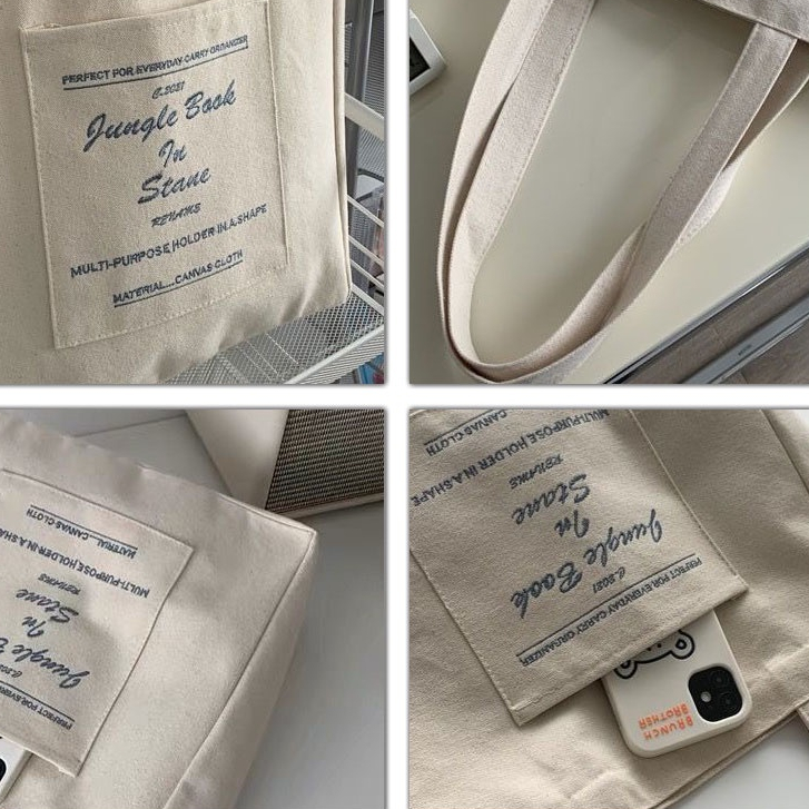 Túi vải mới của Nhật Bản dành cho nữ sinh túi xách đeo vai có sức chứa lớn Túi đeo vai sinh viên