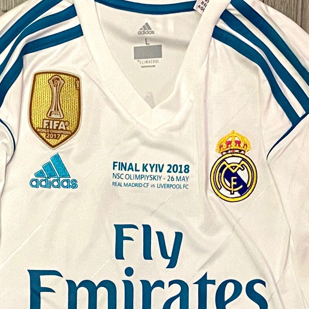 R. R. R. R. Áo Thun Số 17-18 Madrid Size S-2XL