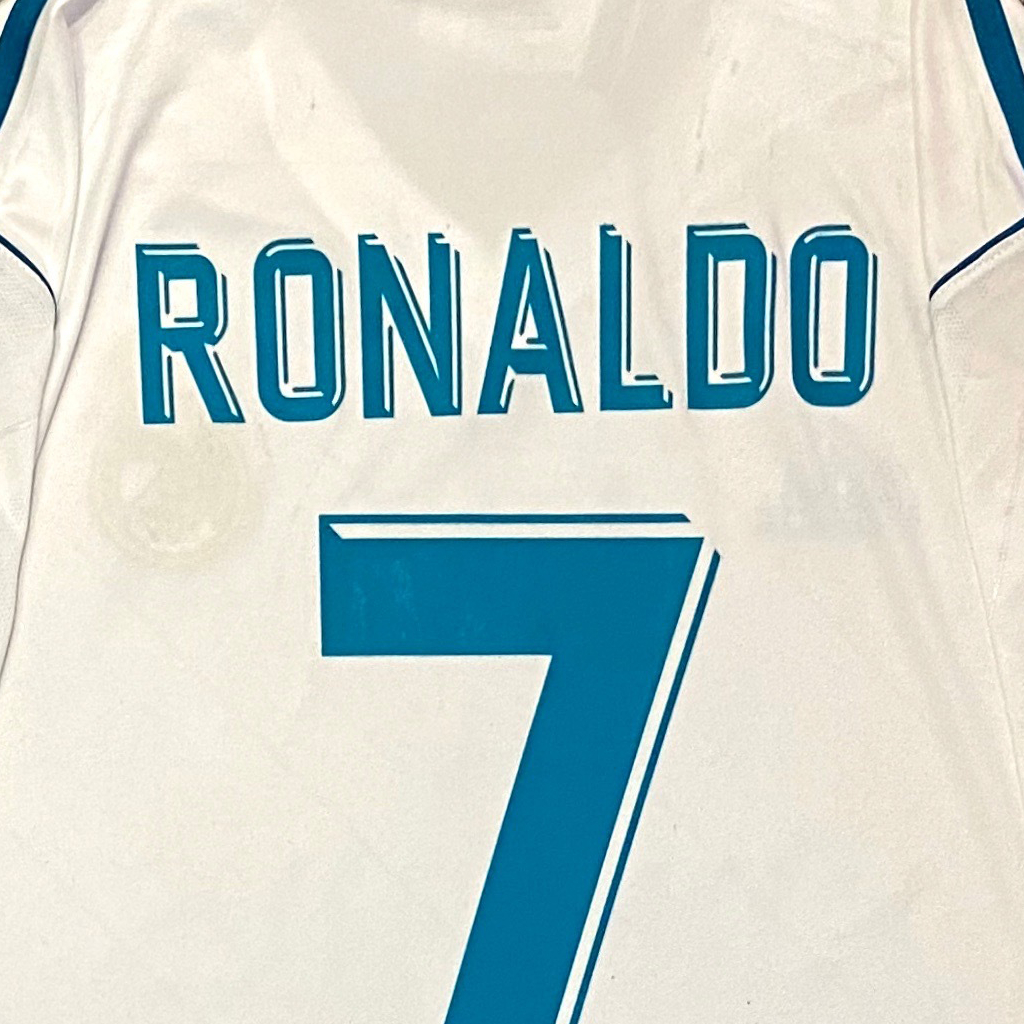 R. R. R. R. Áo Thun Số 17-18 Madrid Size S-2XL