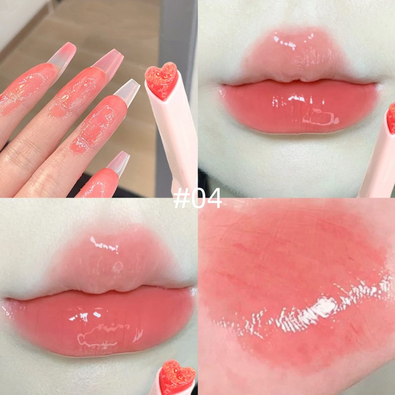 Fashion Love Son Môi Không Thấm Nước Chống Dính Cốc Màu Sắc Lâu Trôi Son Môi Sinh Viên Gege Bear