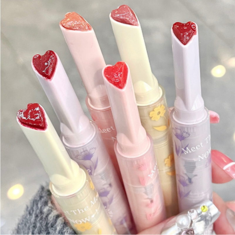 Fashion Love Son Môi Không Thấm Nước Chống Dính Cốc Màu Sắc Lâu Trôi Son Môi Sinh Viên Gege Bear