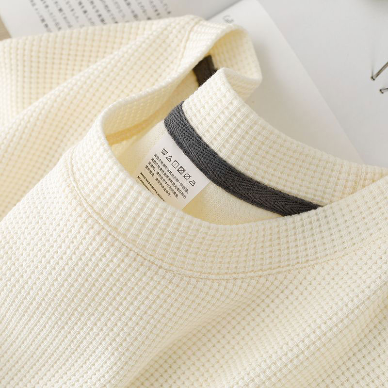 Áo Thun Ngắn Tay Cổ Tròn Màu Trơn Thời Trang Hàn Quốc Trẻ Trung Cho Nam