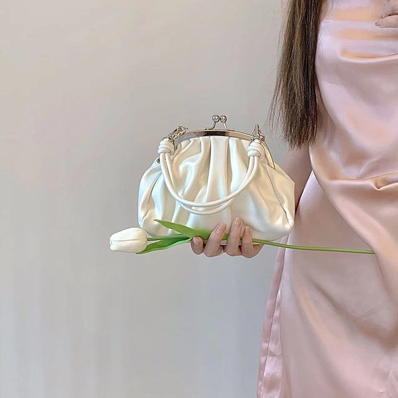Có hàng sẵn Túi Đeo Vai Bằng Da PU Màu Trơn Thanh Lịch Dành Cho Nữ