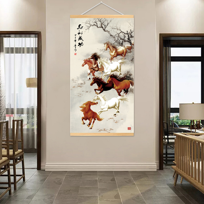 Mới Tranh Vải Bạt Treo Tường Trang Trí Phòng Khách Phong Cách Hiện Đại