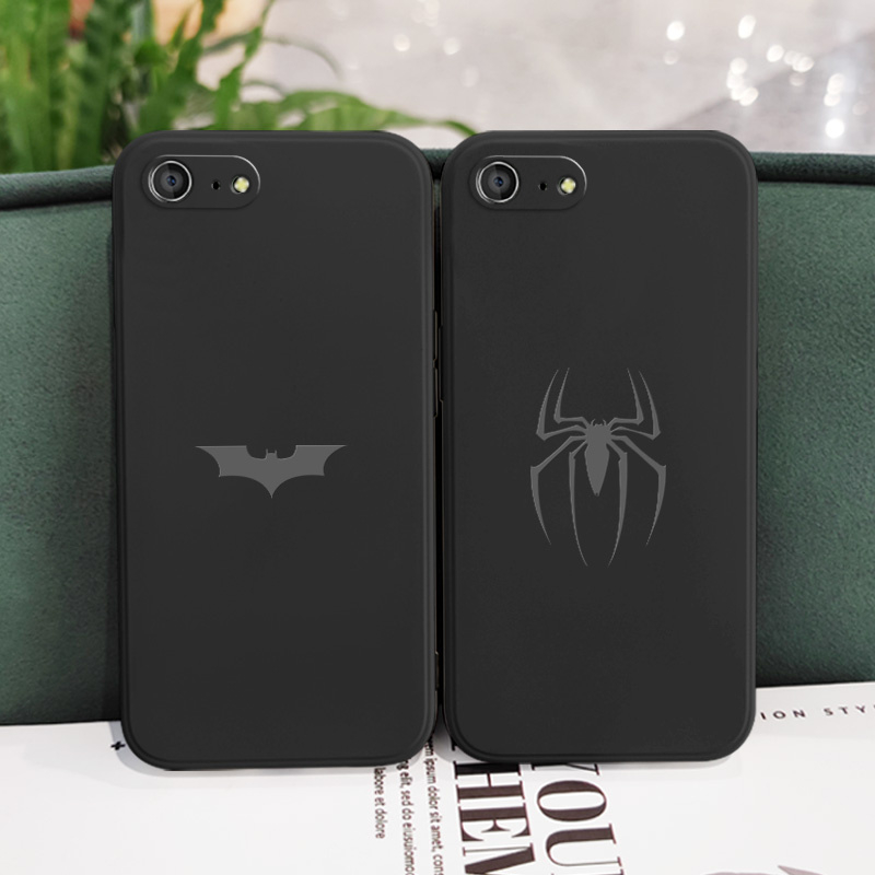 Ốp Điện Thoại Silicon Dẻo Họa Tiết Spiderman Batman Cho IPhone SE2 8 7 6 6S Plus SE 2020