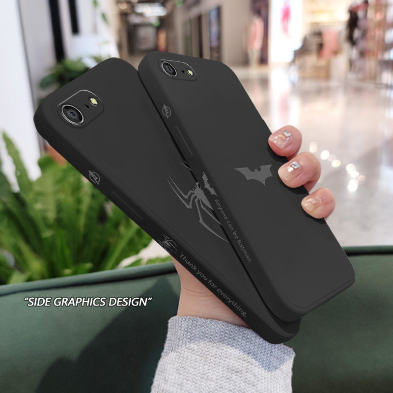 Ốp Điện Thoại Silicon Dẻo Họa Tiết Spiderman Batman Cho IPhone SE2 8 7 6 6S Plus SE 2020