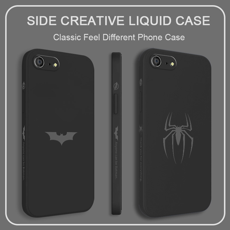 Ốp Điện Thoại Silicon Dẻo Họa Tiết Spiderman Batman Cho IPhone SE2 8 7 6 6S Plus SE 2020