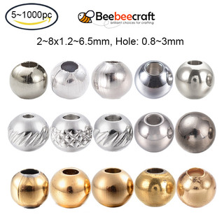 5-1000 Hạt Xâu Làm Trang Sức Bằng Thép Không Gỉ 304 2~12x1.2~9mm: 0.8~5mm