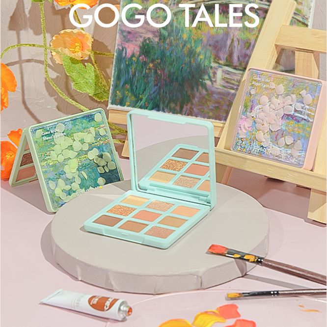 GOGO TALES✨9 Màu Bảng Phấn Mắt Mờ Sequin Tông Màu đất Màu bền lâu