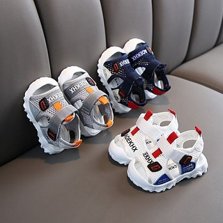 Giày Sandal Đế Mềm Phối Lưới Thời Trang Đi Biển Mùa Hè Cho Bé