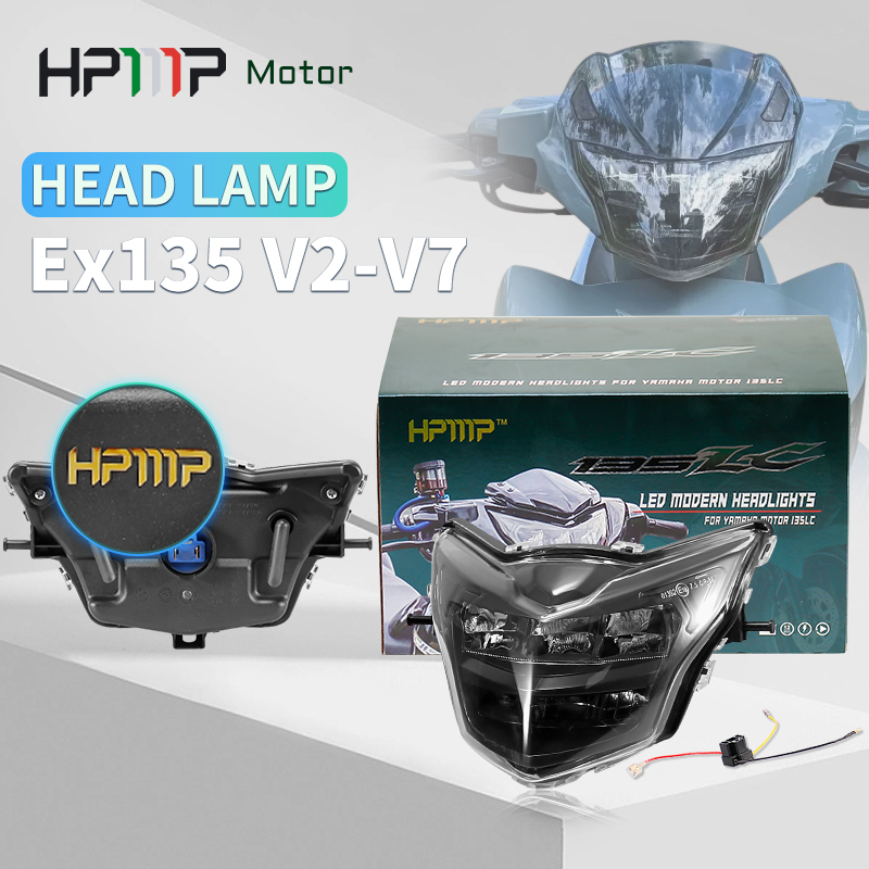 LC v2 Đèn Pha Trước Cho Xe Mô Tô Yamaha EX 135 LC135 V2 V3 V4 V5 V6 V7
