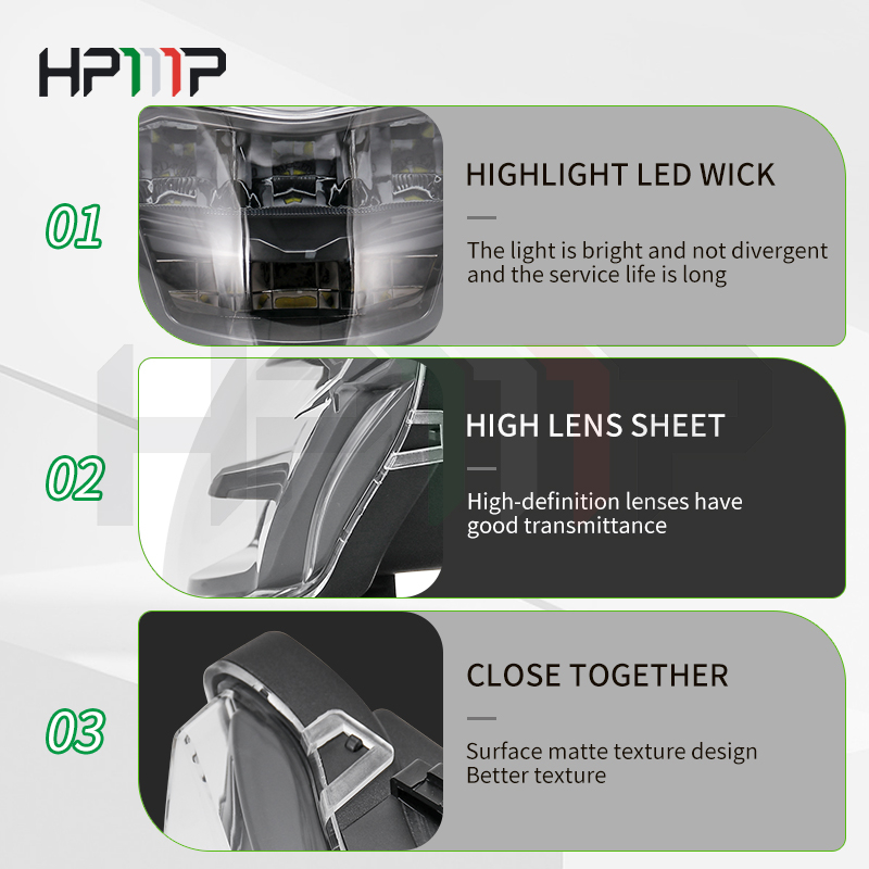 HPMP Thương Hiệu Chóa Đèn Pha LED 150 Bóng Chuyên Dụng Cho Ex 150 Lc150 Y15ZR Sniper 150