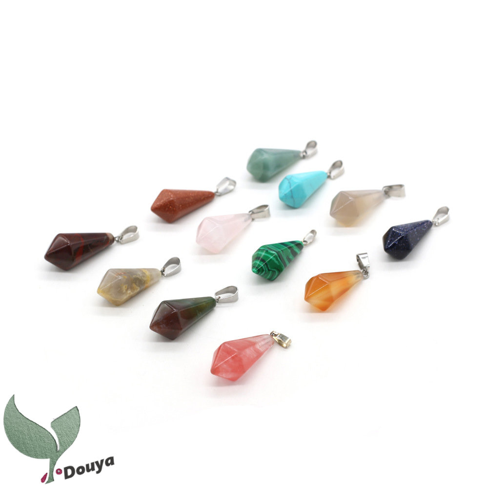Mặt Dây Chuyền Đá Chakra Tự Nhiên 12 Mặt