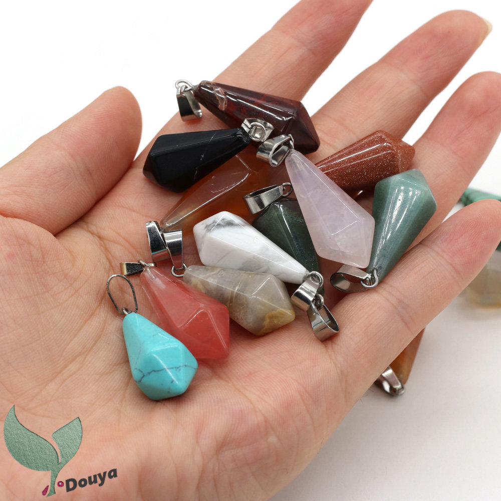 Mặt Dây Chuyền Đá Chakra Tự Nhiên 12 Mặt