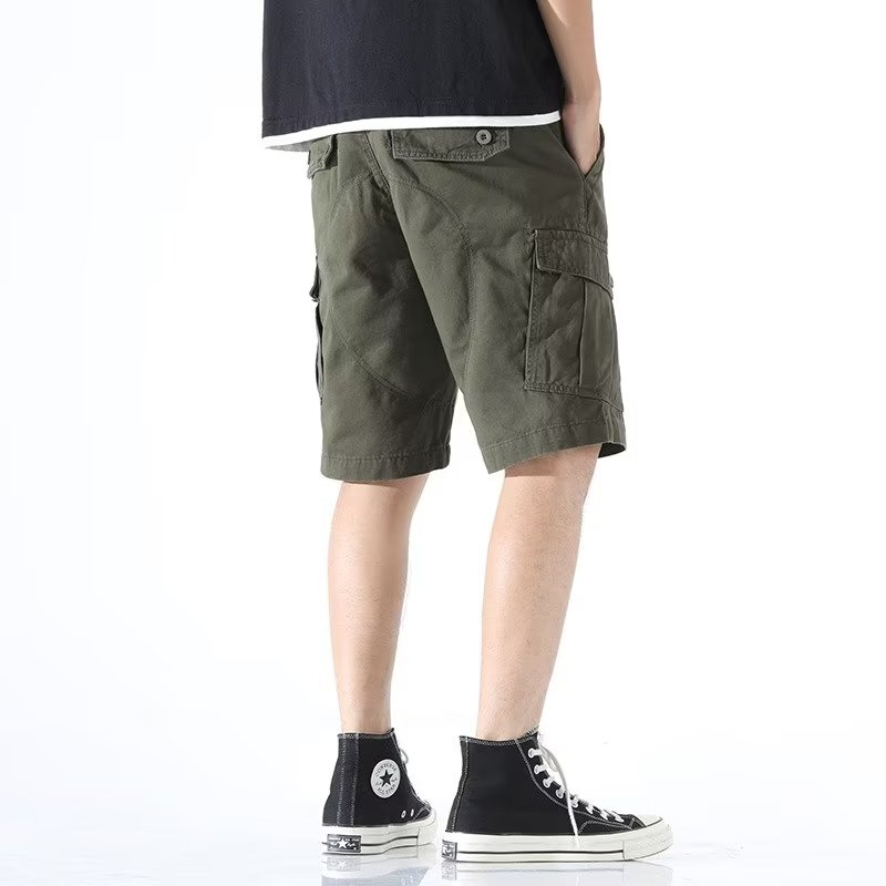 Quần Short Ống Suông Thời Trang Retro Đơn Giản Cá Tính Cho Nam