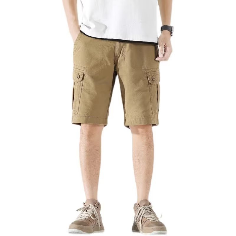 Quần Short Ống Suông Thời Trang Retro Đơn Giản Cá Tính Cho Nam