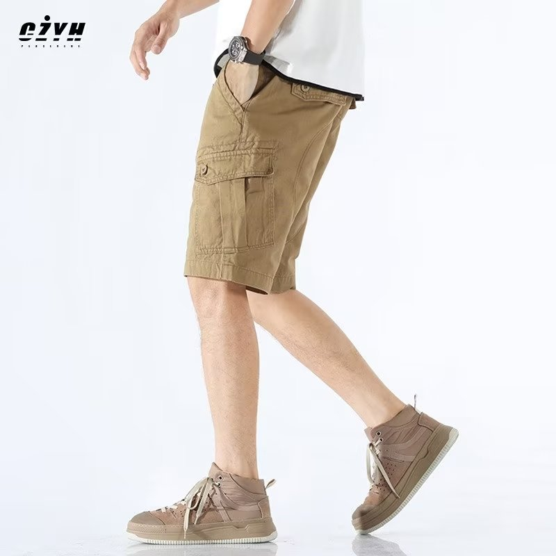 Quần Short Ống Suông Thời Trang Retro Đơn Giản Cá Tính Cho Nam