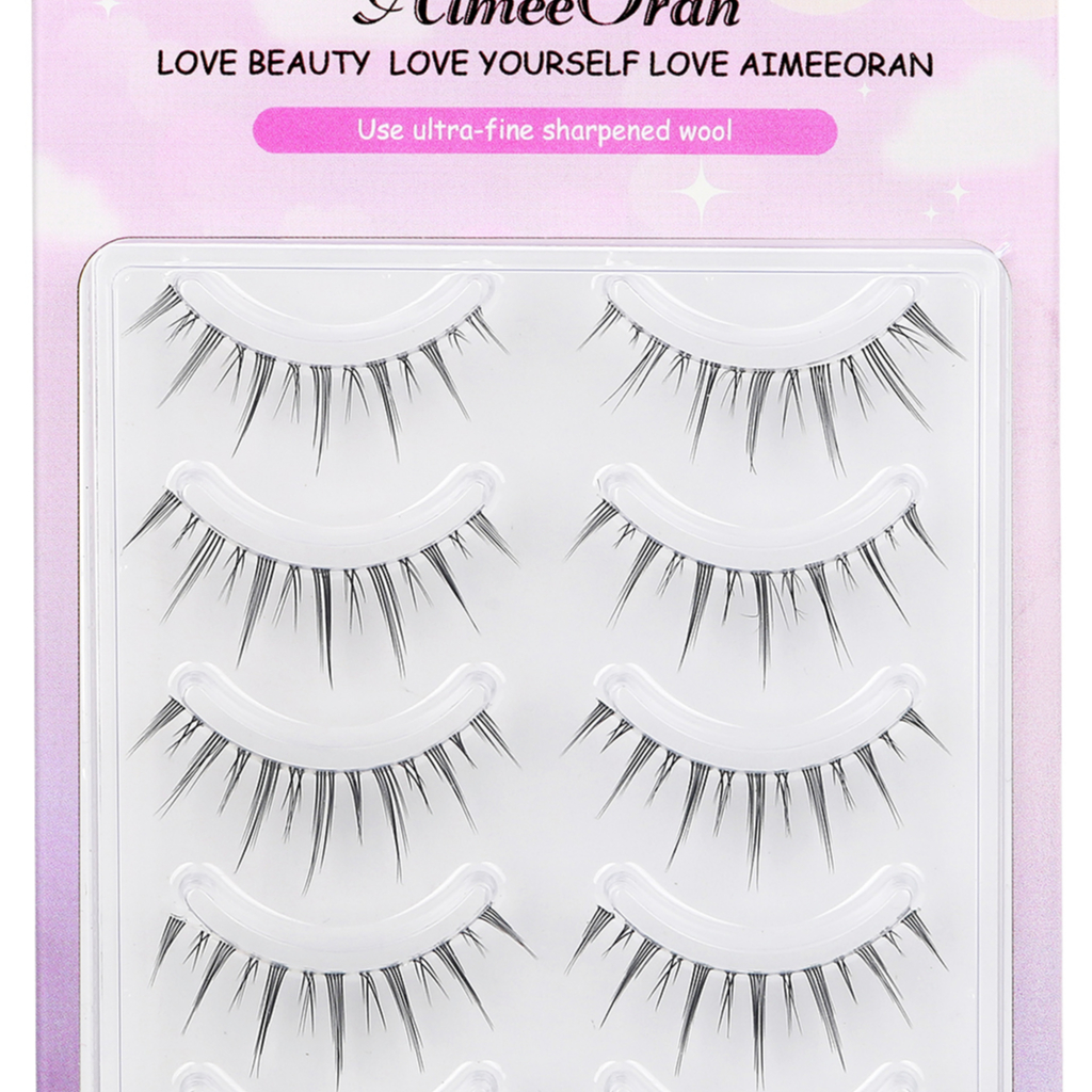 Set 5 cặp lông mi giả Aimeoran Cotremyp phong cách Anime mắt ướt tự nhiên