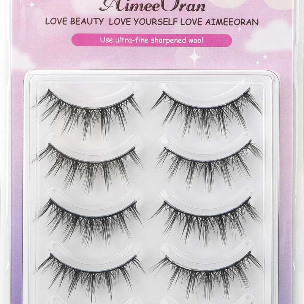 Set 5 cặp lông mi giả Aimeoran Cotremyp phong cách Anime mắt ướt tự nhiên