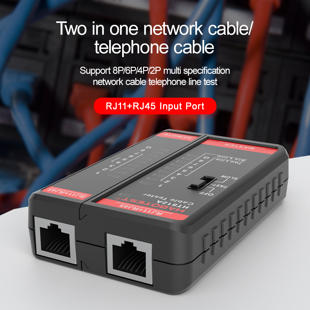 Máy Kiểm Tra Dây Cáp Mạng habotest ht812a 8p / 6p / 4p / 2p