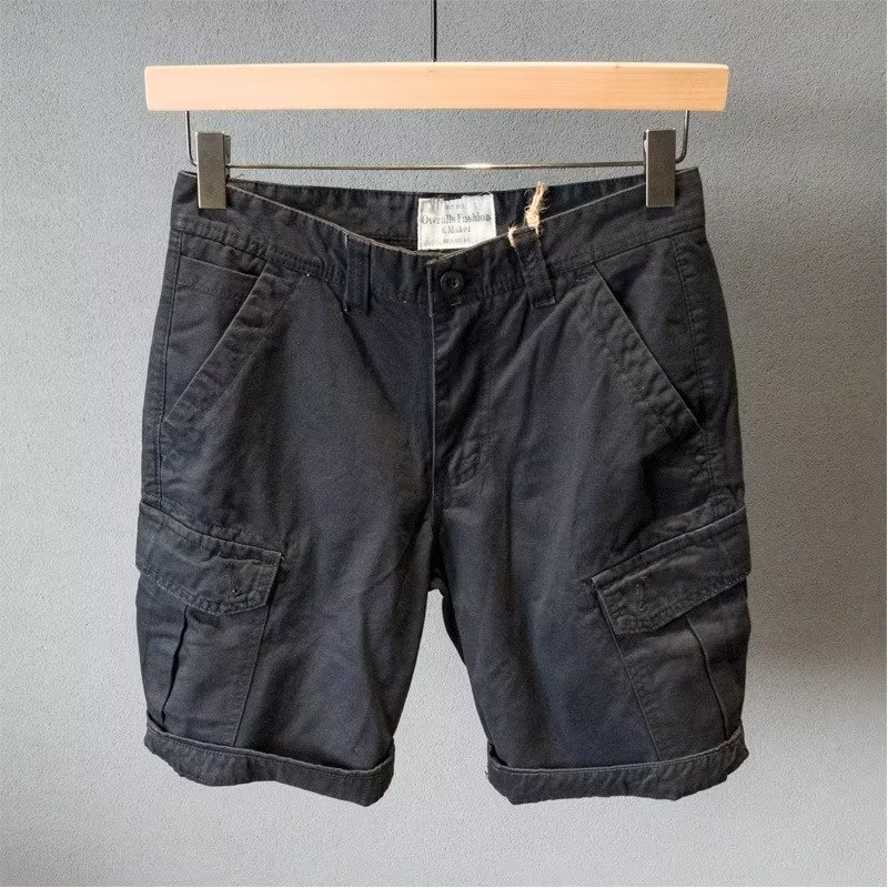 Quần Short Ống Suông Thời Trang Retro Đơn Giản Cá Tính Cho Nam