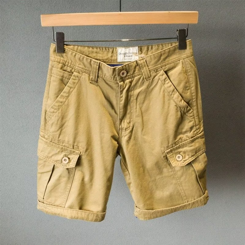 Quần Short Ống Suông Thời Trang Retro Đơn Giản Cá Tính Cho Nam