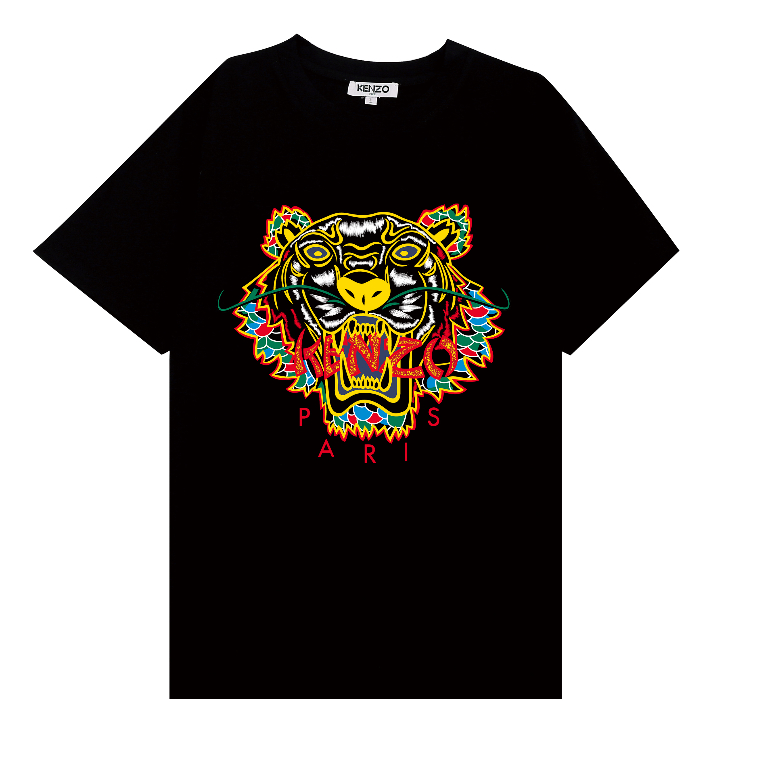 Kenzo Áo Thun Tay Ngắn Chất Liệu cotton In Họa Tiết Độc Đáo Phong Cách unisex