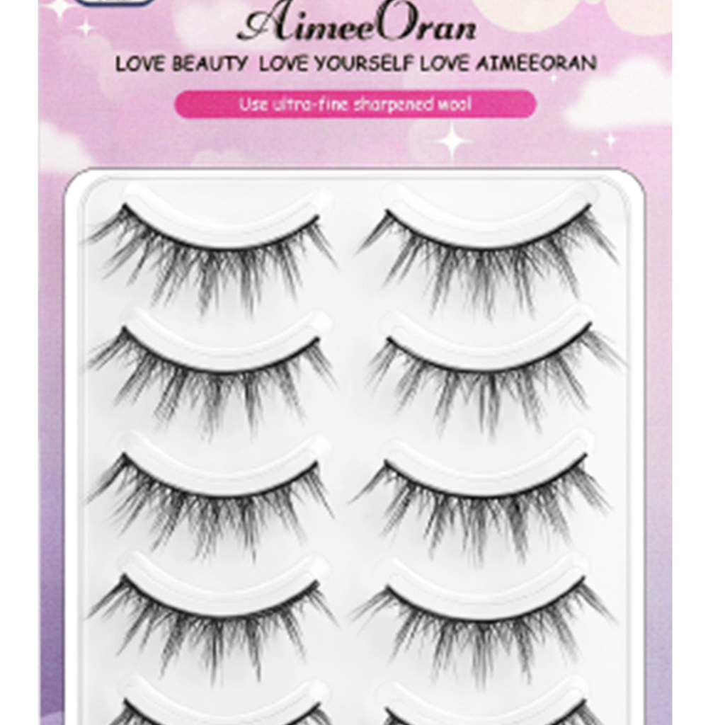 Set 5 cặp lông mi giả Aimeoran Cotremyp phong cách Anime mắt ướt tự nhiên