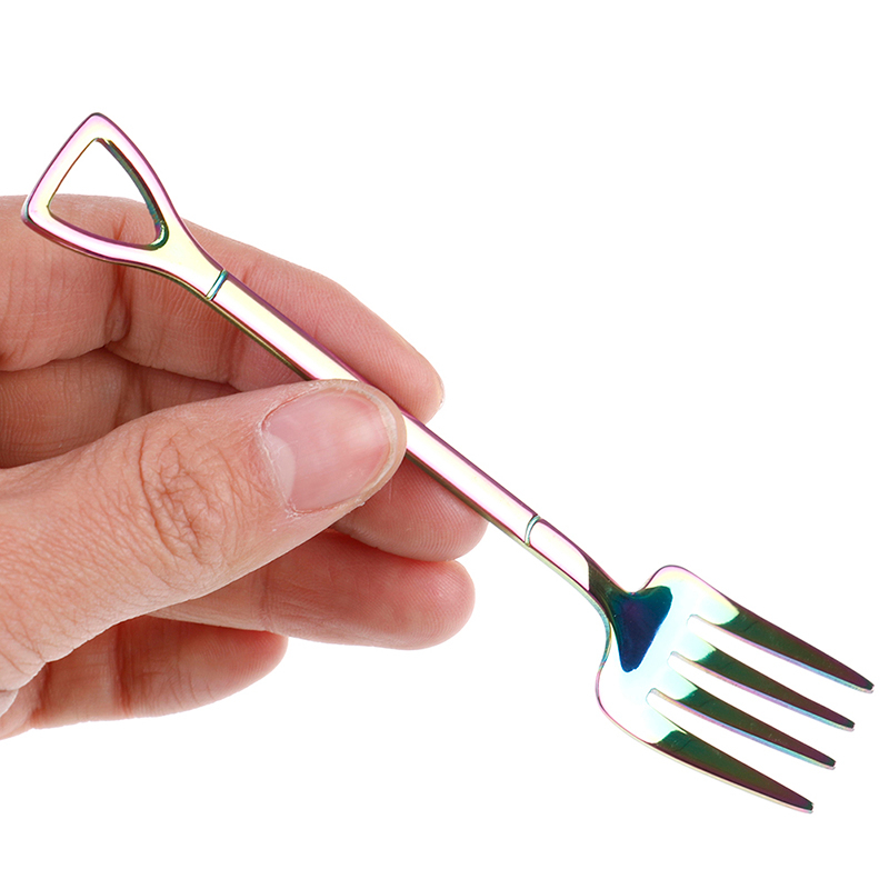 1 Muỗng, Nĩa Bằng Thép Không Gỉ Nhiều Màu Sắc