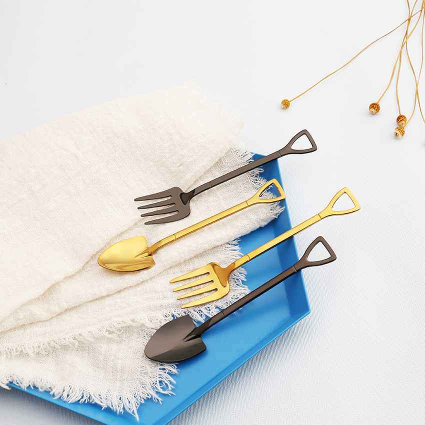 1 Muỗng, Nĩa Bằng Thép Không Gỉ Nhiều Màu Sắc